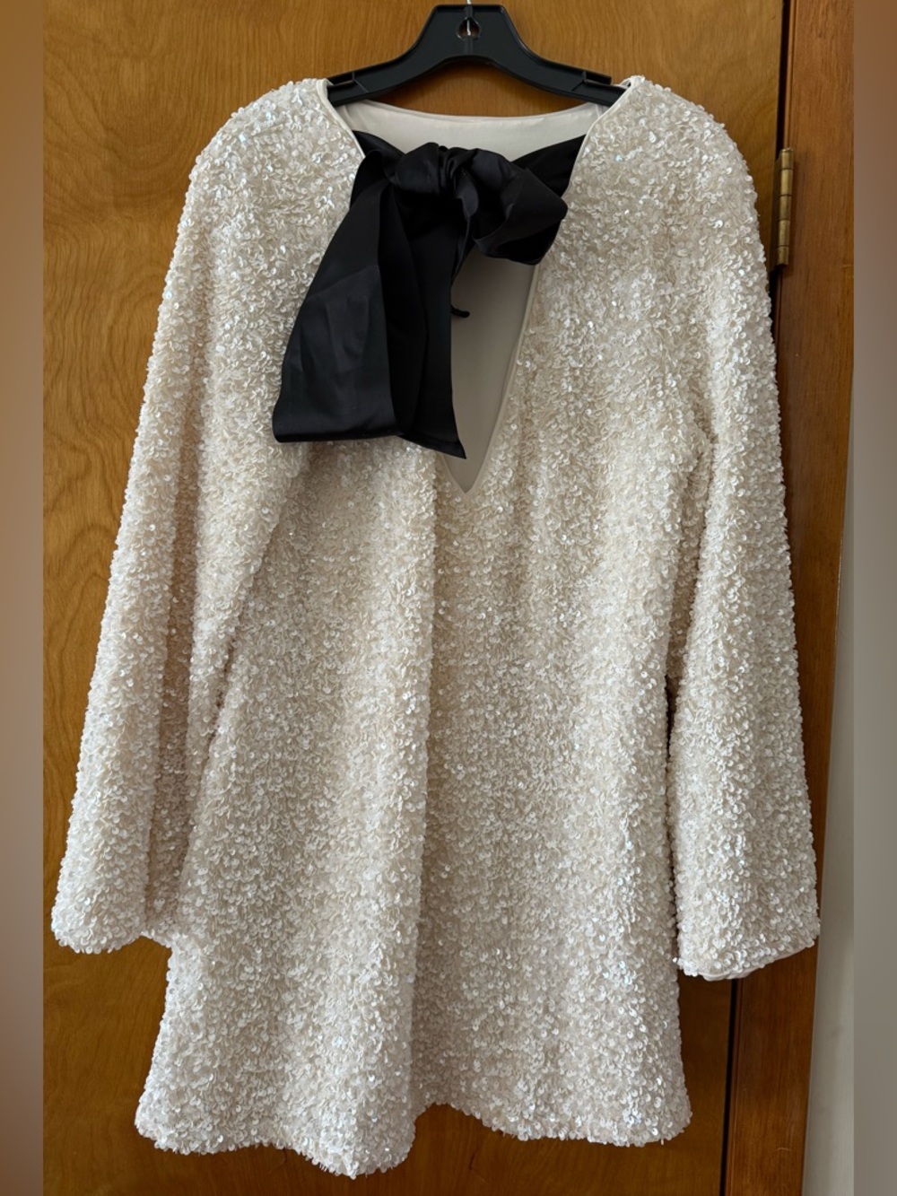 H&M SEQUINED TIE-BACK DRESS - Picture 10 of 12